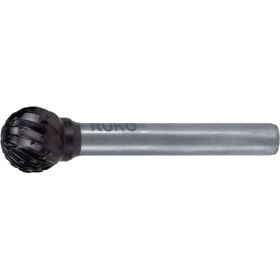 RUKO Hartmetall-Frässtift KUD Ø 10 mm Kopflänge 9 mm Schaft-Ø 6 mm TiCN Verzahnung KVZ 4 - 116043TC
