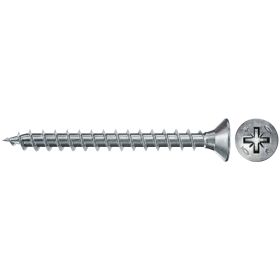 Fischer 1.000x Power-Fast II FPF II CZF 3 x 35  mm BC  Senkkopf mit Kreuzschlitz PZ1 Vollgewinde galvanisch verzinkt blau passiviert - 670041