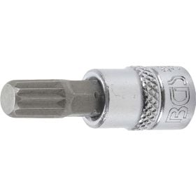 BGS Bit-Einsatz Antrieb Innenvierkant 6,3 mm (1/4") Innenvielzahn (für XZN) M8 - 2503