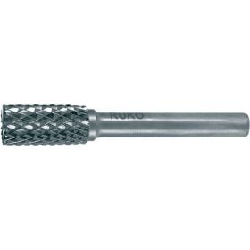 RUKO Hartmetall-Frässtift ZYAS Ø 16 mm Kopflänge 25 mm Schaft-Ø 6 mm blank Verzahnung KVZ 4 mit Stirn - 116019