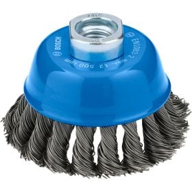 Bosch Metal heavy Topfbürste 75 x 0,5 mm M10, gezopft - 2608620760