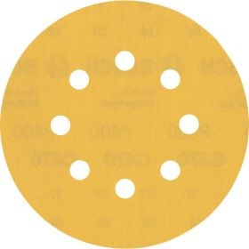 Bosch 50x Expert C470 Schleifpapier mit 8 Löchern für Exzenterschleifer 125 mm G 400 - 2608900916
