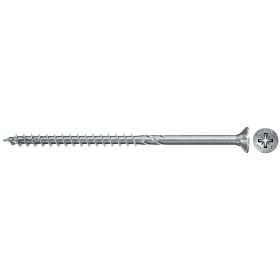 Fischer 100x Power-Fast II FPF II CZP 6 x 90  mm BC Senkkopf mit Kreuzschlitz PZ3 Teilgewinde galvanisch verzinkt blau passiviert - 670528