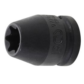 BGS Kraft-Steckschlüssel-Einsatz E-Profil Antrieb Innenvierkant 12,5 mm (1/2") SW E18 - 9779-18