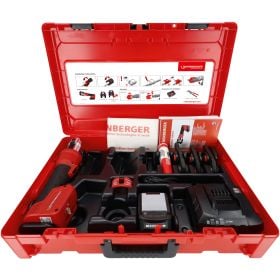 ROTHENBERGER ROMAX NANO iJAWs Set, Hybrid-Pressmaschine, U, 16-20-25mm, 2Ah, CAS - 1000005050