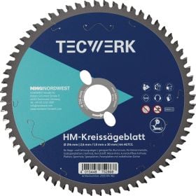 Kappkreissägeblatt AD 216mm Z.64 HLTCG Schnitt-B.2,6mm TECWERK