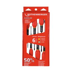 ROTHENBERGER Schraubendreher-Set EUROLINE, 2xPZ, 4xSchlitz - 73571