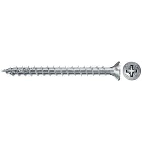 Fischer 1.000x Power-Fast II FPF II CZF 4 x 25  mm BC  Senkkopf mit Kreuzschlitz PZ2 Vollgewinde galvanisch verzinkt blau passiviert - 670190