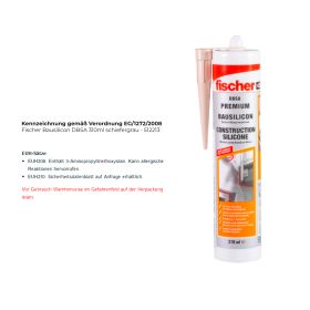 Fischer Bausilicon DBSA 310ml schiefergrau - 512213