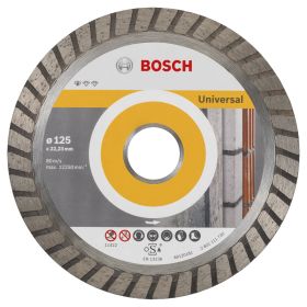 Bosch 10x Diamanttrennscheibe Standard for Universal Turbo, 125x22,23x2x10 mm - 2608603250