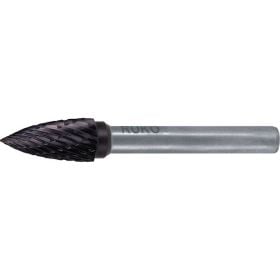 RUKO Hartmetall-Frässtift SPG Ø 16 mm Kopflänge 25 mm Schaft-Ø 6 mm TiCNVerzahnung KVZ 4 - 116029TC