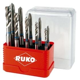 RUKO Maschinengewindebohrer-Satz HSS, 10tlg., M4–M10, DIN 371 Form B - A245055