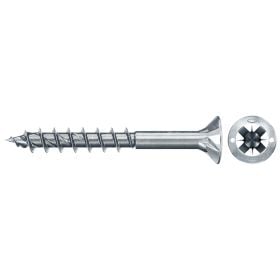 fischer Spanplattenschraube PowerFast FPF II CZP 3,5 x 40 BC 25 Senkkopf Kreuzschlitz PZ Teilgew. - 577909