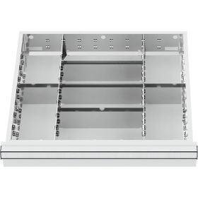 WS24 Schubladeneinteilung Metalleinteilung BLH 75 mm Innenmaß 500 x 450 mm - WS24-100161