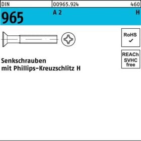 Senkschraube DIN 965 PH M4x 30-H A 2 200 Stück
