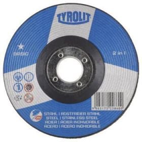 Schruppscheibe BASIC D178xS8mmKörnung 30 gekr.2in1 Bohr.22,23mm TYROLIT