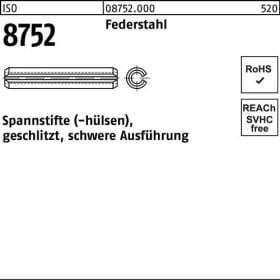 Spannstift ISO 8752 geschlitzt 10x 160 Federstahl schwere Ausf. 25 Stück