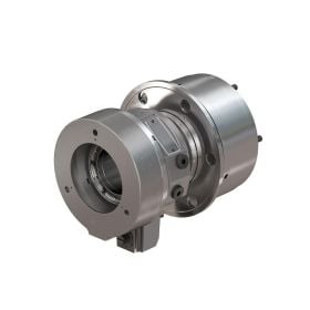 Röhm Forto-HT 46/103 - Hydraulisch betätigter Spannzylinder mit Durchgang Zylindrische Zentrieraufnahme - ZA 130 bis 45 bar - 443414