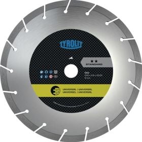 TYROLIT Diamanttrennscheibe DCU Stand.D.125mm Bohr.22,23mm Bau univ.7mm - 34499935
