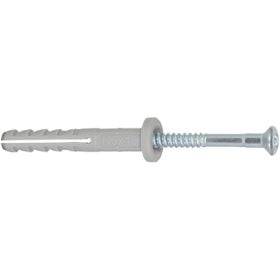Fischer 100x Nageldübel N 8 x 80/40 F mit Nagelschraube - 513702