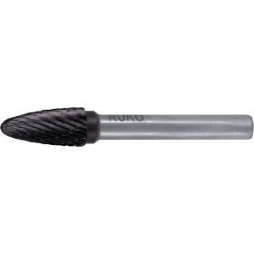 RUKO Hartmetall-Frässtift RBF Ø 8 mm Kopflänge 18 mm Schaft-Ø 6 mm TiCN Verzahnung KVZ 4 - 116031TC