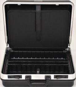 Schalenkoffer B490xT188xH365mm m.Wkz.taschen 24,5l ABS-Ku.Alu-Rahmen TECWERK