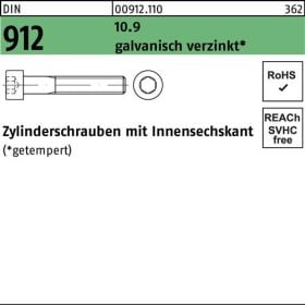 Zylinderschraube DIN 912 Innen-6kt M24x110 10.9 galv.verz. 10St.