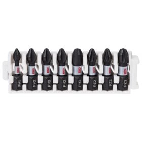 Bosch PRO Impact gemischtes Set PH1; PH2(x2); PH3; PZ1; PZ2(x2); PZ3 25 mm 8-tlg. - 2608522323