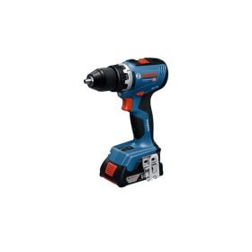 Bosch Werkzeug-Set: Akku-Bohrschrauber GSR 18V-65 / 2x 5,0 Ah + Ladegerät + 19tlg. Handwerkzeug-Set in L-Boxx - 0615A5007K