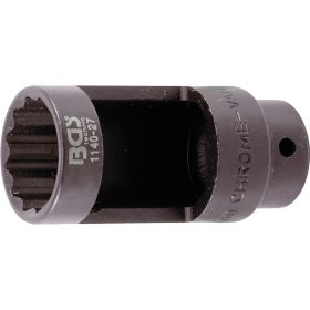 BGS Lambdasonden-Einsatz Antrieb Innenvierkant 12,5 mm (1/2") SW 27 mm Zwölfkant / 28 mm Fenster - 1140-27
