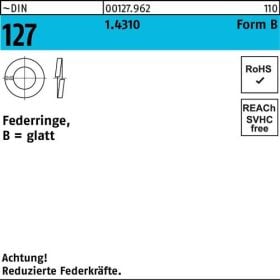 Federring DIN 127 B 3 1.4310 1000 Stück
