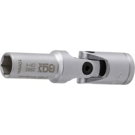 BGS Glühkerzen-Gelenk-Einsatz Sechskant Antrieb Innenvierkant 10 mm (3/8") SW 10 mm - 2982