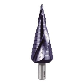 RUKO Stufenbohrer HSS-TiAlN, spiralgenutet mit Kreuzanschliff - 101052F