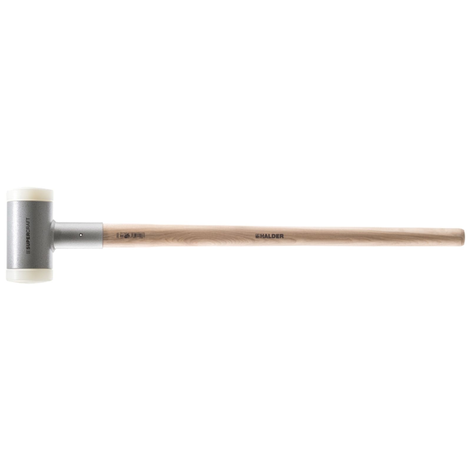 HALDER SUPERCRAFT Dead-Blow Sledge Hammer: Wood Handle, Plain Grip, 10 Lb Head Wt, 3 1/8 In - View #9