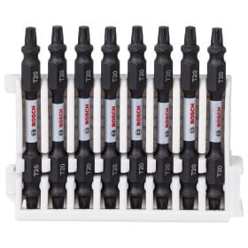 Bosch PRO Impact Schrauberbit mit Doppelklingen und Pick and Click-Einsätzen T20 65 mm 8-tlg. - 2608522339