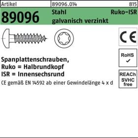 Spanplattenschraube R 89096 HAKO ISR 4,5x35-T20 Stahl galv.verz. 500St.