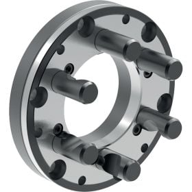 Röhm Stahl-Zwischenflansch nach DIN ISO 702-2 Flanschgröße 4 Ø 160 futterseitig nach DIN 6350 - 182966