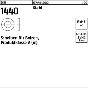 Scheibe DIN 1440 f.Bolzen 5x 10x 0,8 Stahl 250 Stück
